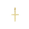Reversible D/C and Polished Cross Pendant