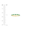 Emerald &amp; Diamond Stackable Band