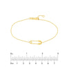 Single Safety Pin Station Bracelet