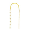 Bead and Rice Threader Earrings