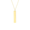 Vertical Engravable Bar Adj. Necklace