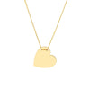 Engravable Heart Plate Adj. Necklace
