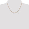 14K Rose Gold 1.0mm Spiga Chain