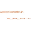 3.80mm Hollow Paper Clip Chain with Pear Lock