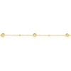 Diamond Bezels and Beads Bracelet