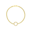 Diamond Circle Station Snake Bracelet