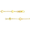 Mixed Hearts Station Curb Chain Necklace