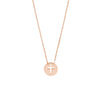 So You Cross Cutout Mini Disc Adj Necklace