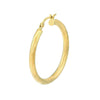 Large Round Fluted Spiral Hoop Earrings
