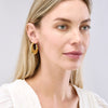 Small Graduated Puffed Hoop Earrings
