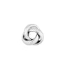 Sterling Silver Closed 3 Loop Love Knot Post Ear