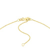 Initial &amp; Diamond Bezel Station Necklace