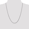 14K White Gold 1.8mm Solid D/C Spiga Chain