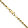 14K 2.5mm Solid Regular Rope Chain