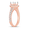 14K 0.58Ct Diamond Semi-Mount Ring