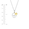 'Believe' Disk Necklace with Star