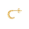 Shrimp Open Hoop Earrings