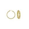 30mm x 4mm Diamond-Cut Hoop Earrings