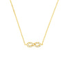 Mini CZ Infinity Adjustable Necklace
