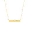 Adjustable 18' Bar Necklace with 2pt Diamond