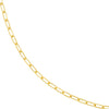 2.2mm Paper Clip Chain 060 with Lobster Lock
