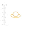 Open Diamond Circle Ring