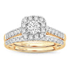 10K 1.00Ct Lab Grown Bridal Set