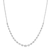 2-1/2tcw Diamond Assending Stone Necklace