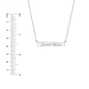 Soccer Mom Bar Necklace in Plated Sterling Silver