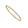 5-Diamond Yellow/White Mesh Bangle
