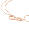 Infinity on Chain Bracelet with Diamond