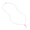 Script 'T' with Diamond Bezel Necklace