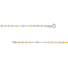 Sterling Silver and Rose Gold 3mm Rosary Necklace