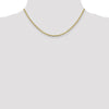 10K 2.4mm Flat Anchor Chain Anklet