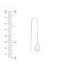 Open Teardrop Threader Earrings