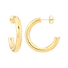 4mm x 25mm Tube Hoop Earrings