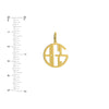 Cutout Monogram Charm