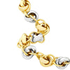 Two-Tone Knotted Link Chain Bracelet