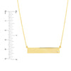 Adjustable 18' Bar Necklace with 2pt Diamond