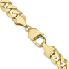 14K 9.5mm Flat Beveled Curb Chain