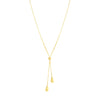 Double Teardrop Lariat Necklace