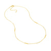 White Enamel Alternating Bar Necklace