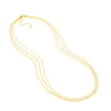 Mixed-Chain Triple Strand Necklace