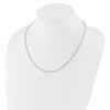Sterling Silver RH-plated Adjustable 1.4mm Snake Chain