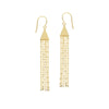 Triangle Hammered Forzentina Dangle Earrings
