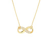 Infinity Adj. Necklace with 1/15tcw Diamond
