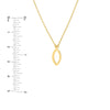 Mini Open Marquise Adjustable Necklace