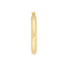 30mm x 4mm Diamond-Cut Hoop Earrings