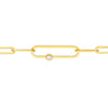 Fancy Diamond Paper Clip Bracelet
