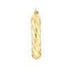 Oval Rope Twist Hoops